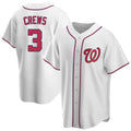 W.Nationals #3 Dylan Crews Player White Game Replica Jdoa Jdoa Stitched  Jerseys