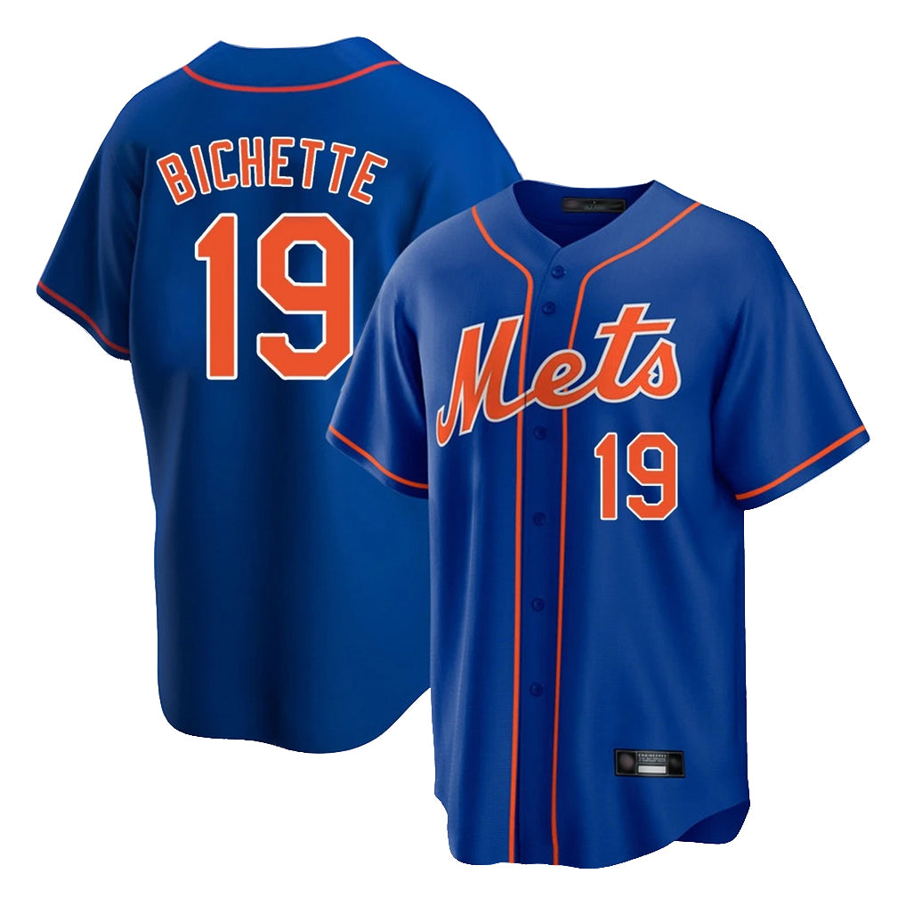 NY.Mets #19 Bo Bichette Player Royal Home Game Jdoa Stitched Jerseys