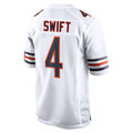 C.Bears #4 D'Andre Swift Player White Home Game Jdoa Stitched Jerseys