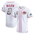 C.Reds #9 Matt McLain Player White Speedway Classic Limited Elite Home Jdoa Stitched Jerseys