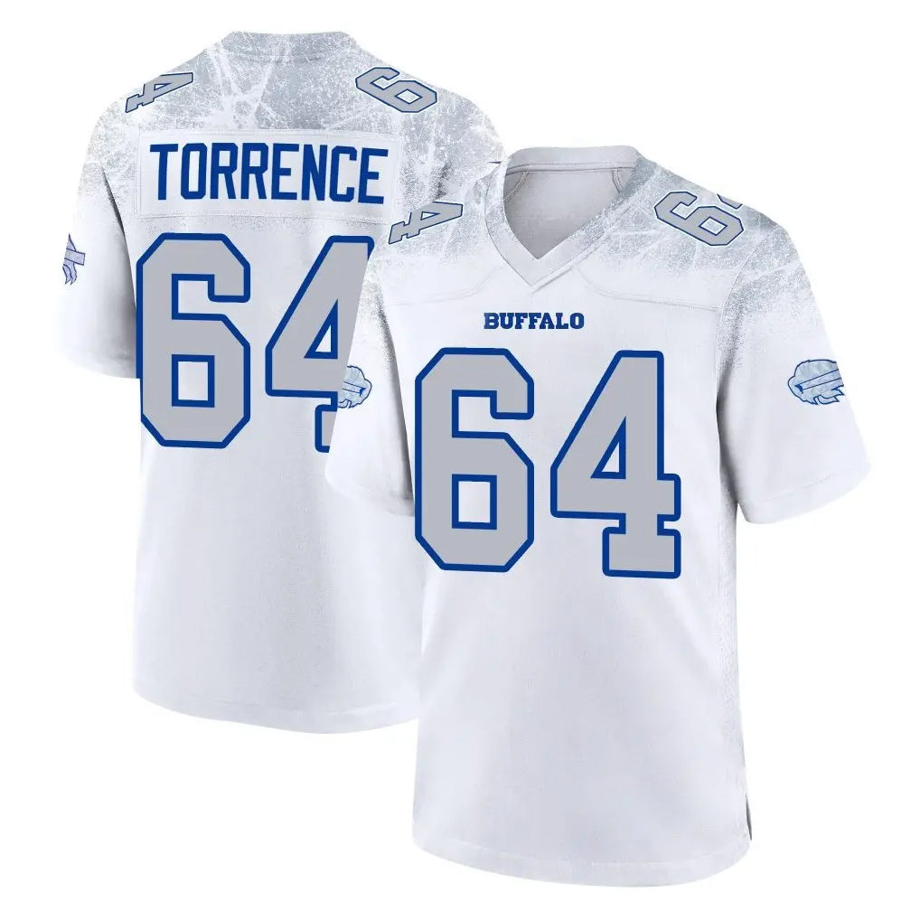 B.Bills #64 O'Cyrus Torrence Player White Rivalries Collection Game Jdoa Stitched Jerseys