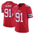 B.Bills #91 Ed Oliver Player Red Vapor Untouchable Limited Jdoa Stitched Jerseys