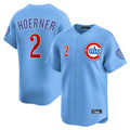 C.Cubs #2 Nico Hoerner Player Light Blue Limited Home Jdoa Stitched Jerseys