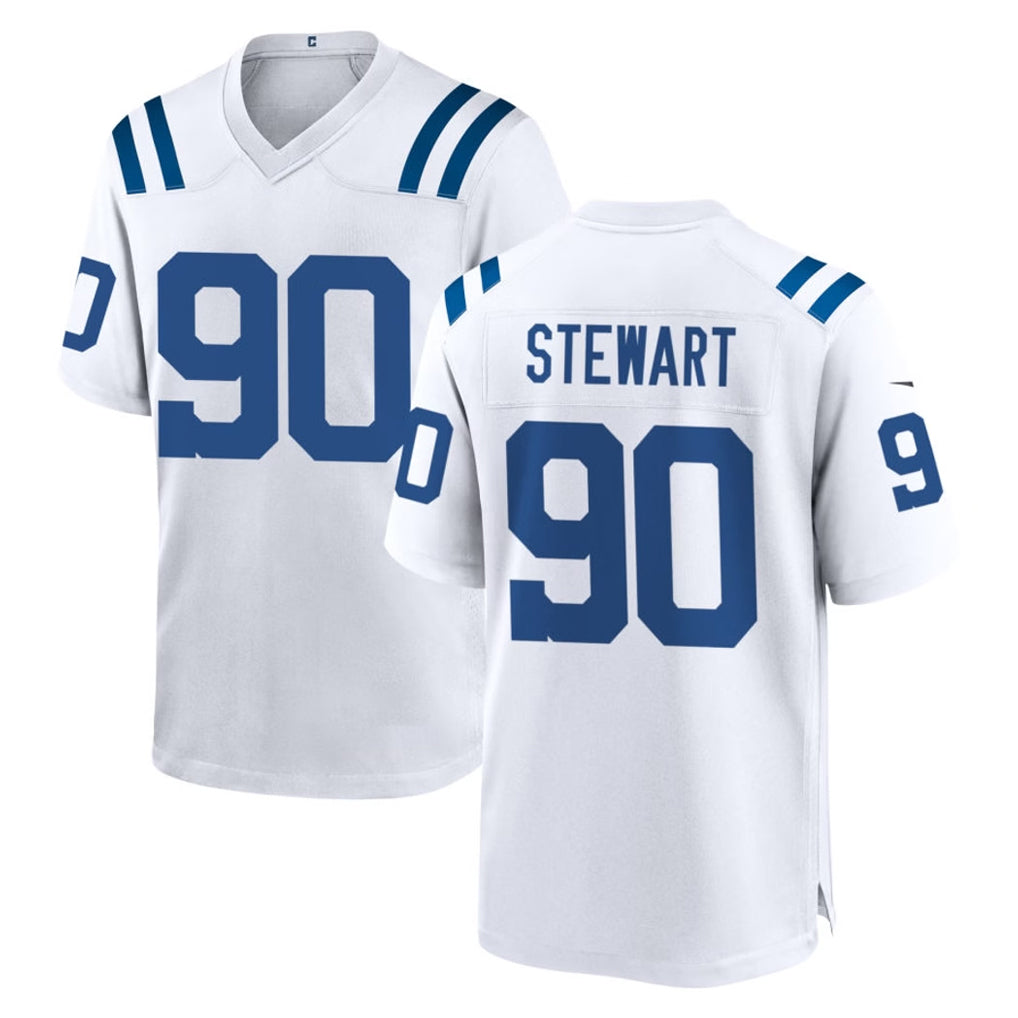 IN.Colts #90 Grover Stewart Player White Home Game Hdoa Stitched Jerseys