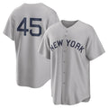 NY.Yankees #45 Gerrit Cole Player Gray Field of Dreams Game Jdoa Stitched Jerseys