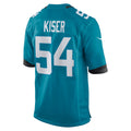 Jdoa J.Jaguars #54 Jack Kiser Teal Team Game Jersey