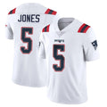 NE.Patriots #5 Dre'Mont Jones Player White Vapor Untouchable Home Game Jdoa Stitched Jerseys