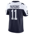Jdoa D.Cowboys #11 Micah Parsons Navy Vapor F.U.S.E. Limited Jersey