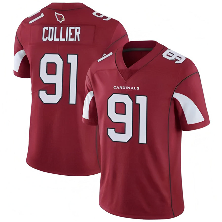 A.Cardinals #91 L.J. Collier Player Cardinal Vapor Untouchable Limited Jdoa Stitched Jerseys