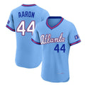 A.Braves #44 Hank Aaron Player Powder Blue 2026 City Connect T-shirt Limited Elite Home Game Jdoa Stitched Jerseys