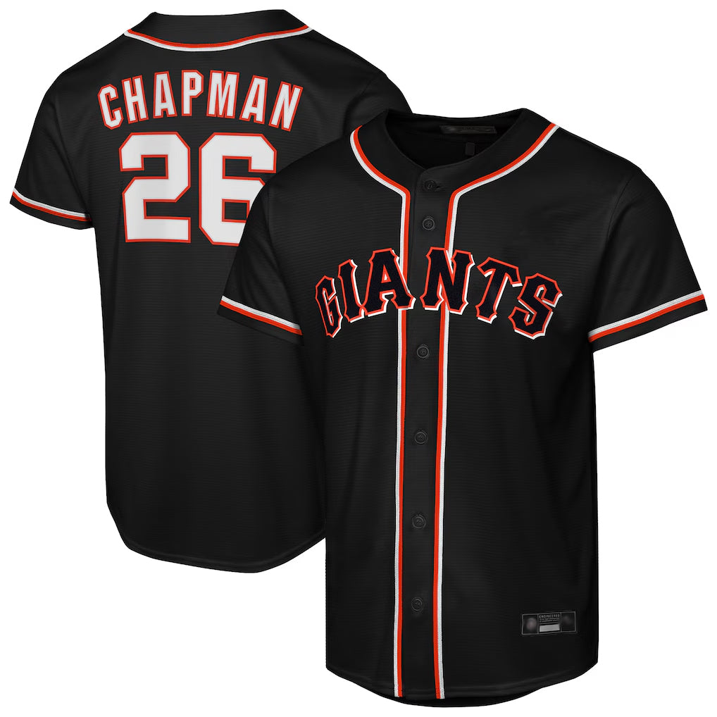 SF.Giants #26 Matt Chapman Player Black Fashion Out Home Limited Jdoa Stitched Jerseys