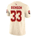 A.Cardinals #33 Trey Benson Player Cream Rivalries Collection Vapor Limited Home Game Jdoa Stitched Jerseys