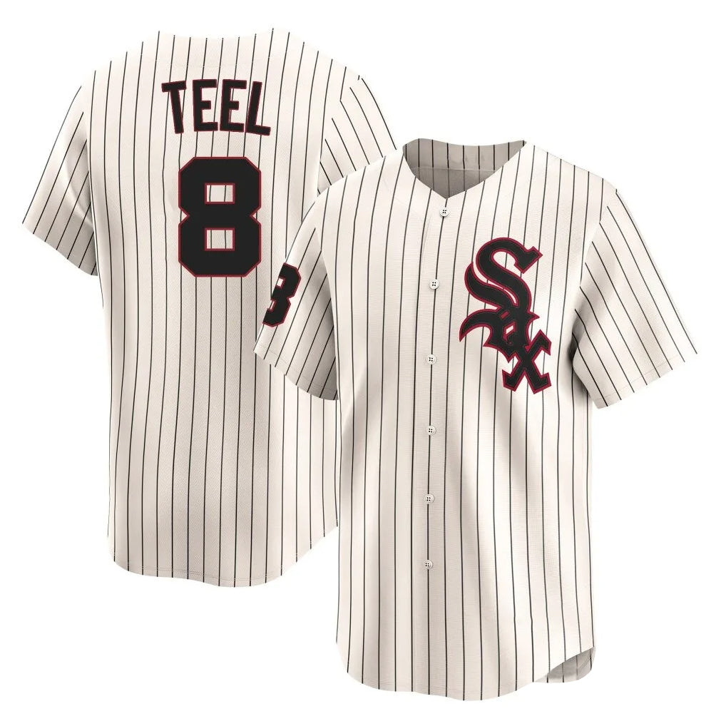 C.White Sox #8 Kyle Teel Player Cream Cooperstown Collection Limited Home Jdoa Stitched Jerseys