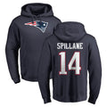 NE.Patriots #14 Robert Spillane Player Navy LOGO Pullover Hoodies Home Game Jdoa Stitched Jerseys