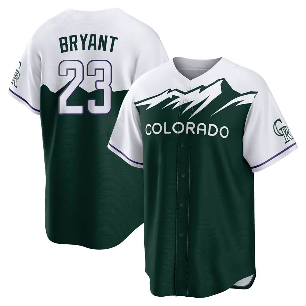 C.Rockies #23 Kris Bryant Player Green City Connect Home Game Jdoa Stitched Jerseys