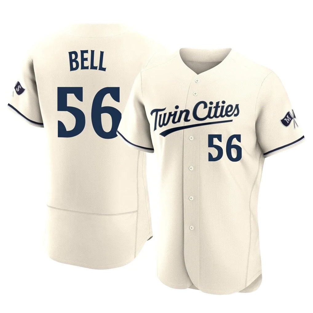 M.Twins #56 Josh Bell Player Cream Home Limited Elite Jdoa Stitched Jerseys