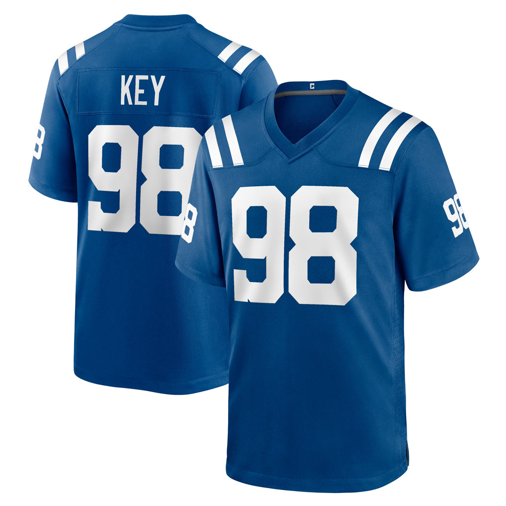IN.Colts #98 Arden Key Player Royal Home Game Hdoa Stitched Jerseys