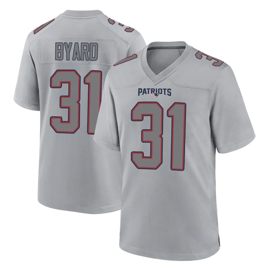 NE.Patriots #31 Kevin Byard Player Gray Fashion Limited Home Game Jdoa Stitched Jerseys