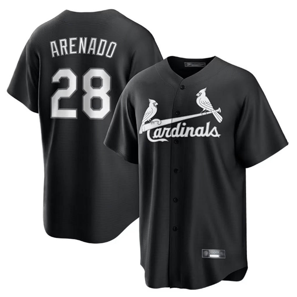 St. Louis Cardinals #28 Nolan Arenado Player Black City Connect Home Limited Jdoa Stitched Jerseys
