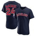 C.Guardians #24 Triston McKenzie Player Navy Limited Elite Home Jdoa Stitched Jerseys