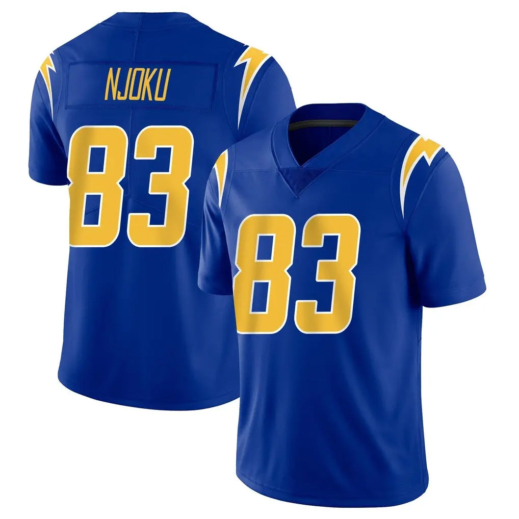 LA.Chargers #83 David Njoku Player Royal Limited Vapor Home Game Stitched Jerseys