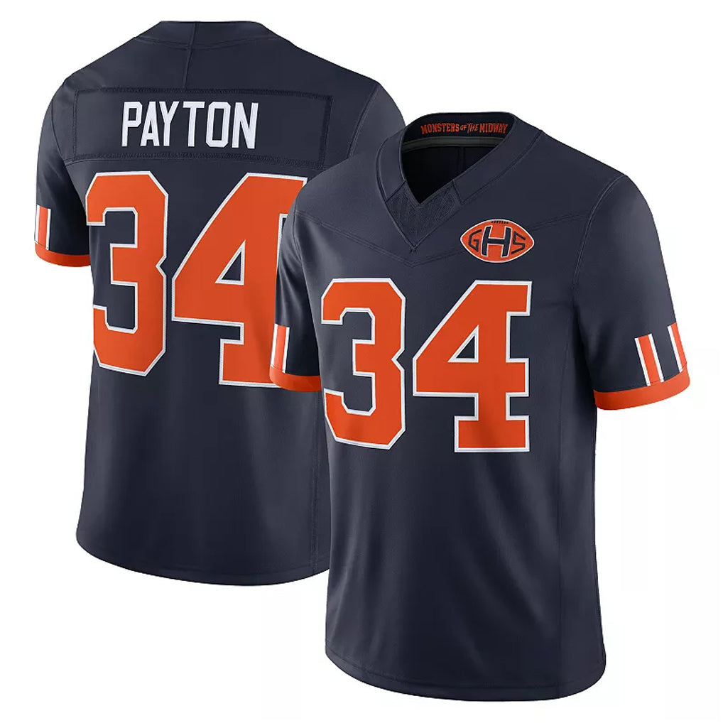 C.Bears #34 Walter Payton Player Navy Limited 2026 Rivalries Collection Home Game Jdoa Stitched Jerseys