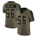 D.Cowboys #56 Cooper Beebe Player Olive Salute to Service Limited Home Game Jdoa Stitched Jerseys