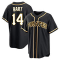 P.Pirates #14 Joey Bart Player Black Fashion Out Home Game Jdoa Stitched Jerseys