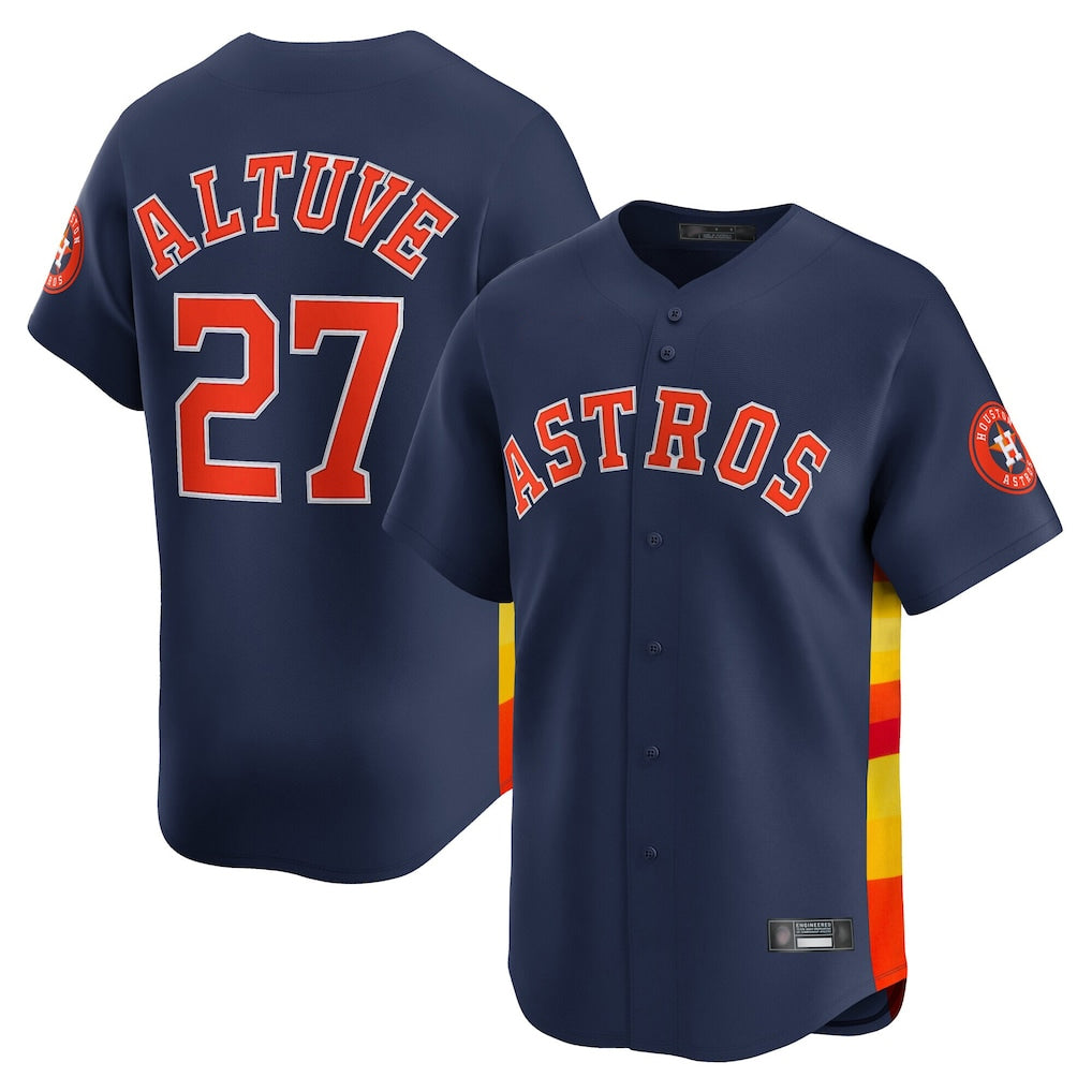 H.Astros #21 Yainer Diaz Player Navy Home Limited Jdoa Stitched Jerseys