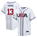 NY.Yankees #13 Jazz Chisholm Jr Player White USA 2026 World Classic Limited Game Jdoa Stitched Jerseys