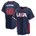 NY.Yankees #48 Paul Goldschmidt Player Navy USA 2026 World Classic Limited Game Jdoa Stitched Jerseys