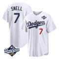 LA.Dodgers #7 Blake Snell Player Gold White 2026 Collection Stadium Limited World Series Jdoa Stitched Jerseys