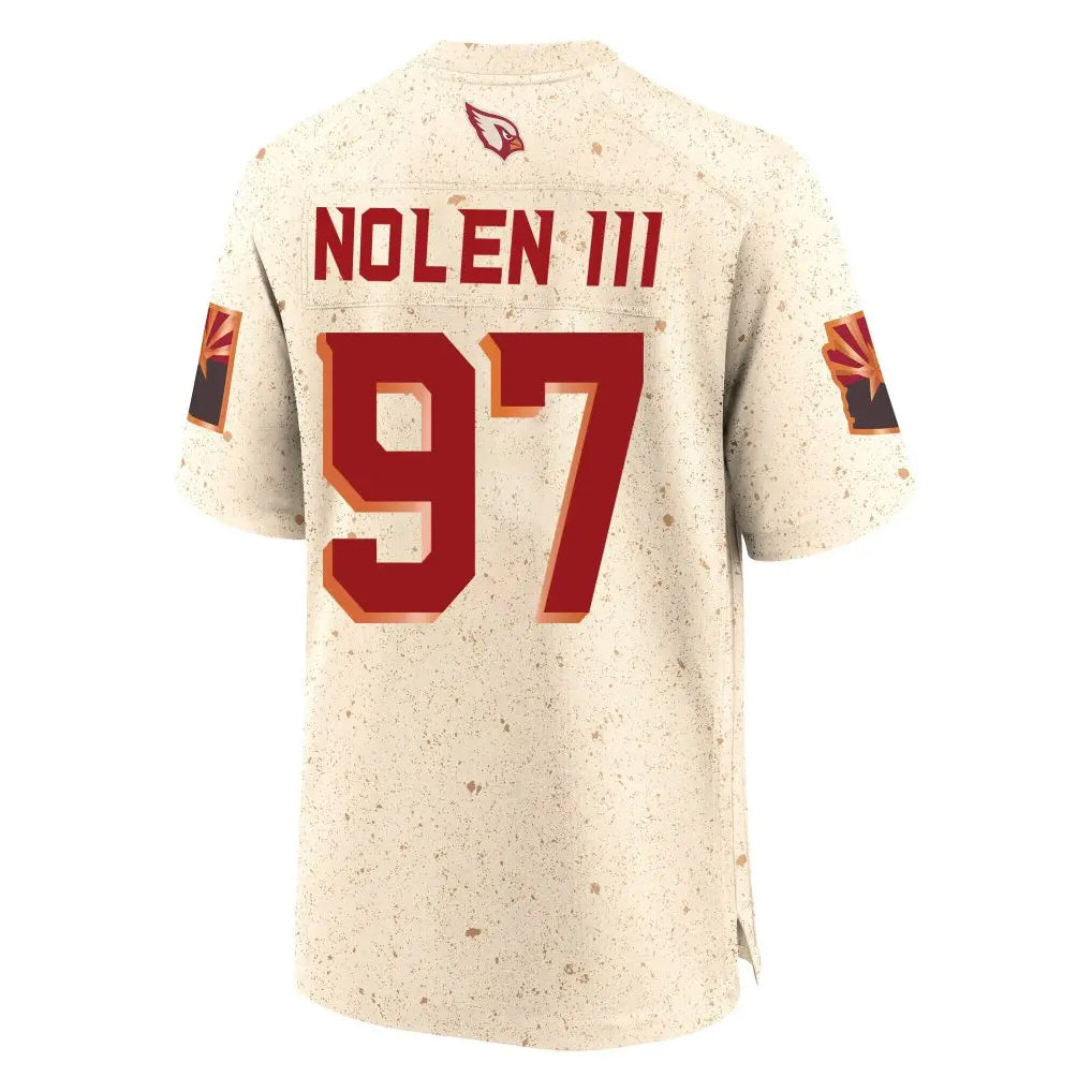 A.Cardinals #97 Walter Nolen III Player Cream Rivalries Collection Game Jdoa Stitched Jerseys