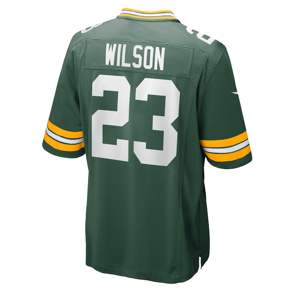 Jdoa GB.Packers #23 Emanuel Wilson Green Team Game Jersey