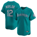 S.Mariners #12 Josh Naylor Player Teal Home Limited Jdoa Stitched Jerseys