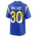 Jdoa LA.Rams #30 Josh Wallace Royal Game Jersey