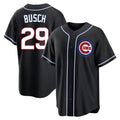 C.Cubs #29 Michael Busch Player Black Fashion Out Game Jdoa Stitched Jerseys