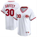 C.Reds #30 Ken Griffey Player White Cooperstown Collection Limited T-shirt Home Jdoa Stitched Jerseys