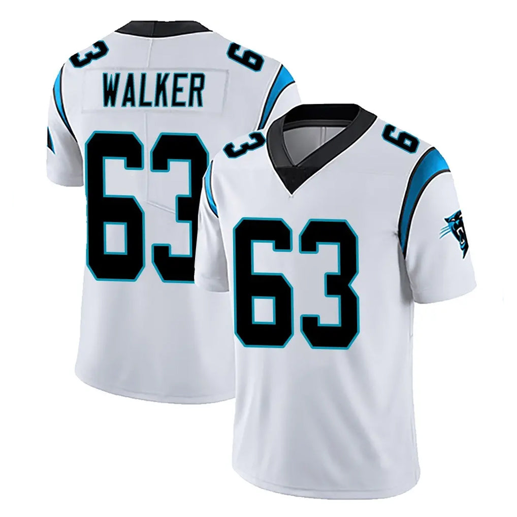 C.Panthers #63 Rasheed Walker Player White Vapor Untouchable Limited Game Jdoa Stitched Jerseys