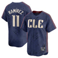 C.Guardians #11 Jose Ramirez Player Navy City Connect Limited Home Jdoa Stitched Jerseys
