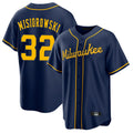 M.Brewers #32 Jacob Misiorowski Player Navy Home Game Jdoa Stitched Jerseys