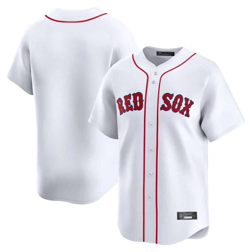 B.Red Sox ## Red Sox Blank Player White Limited Home Game Jdoa Stitched Jerseys