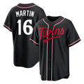 M.Twins #16 Austin Martin Player Black Fashion Out Home Limited Jdoa Stitched Jerseys