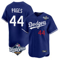 LA.Dodgers #44 Andy Pages Player Royal World Series Limited Home Jdoa Stitched Jerseys
