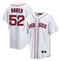 B.Red Sox #52 Wilyer Abreu Player White Home Game Jdoa Stitched Jerseys