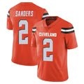 C.Browns #2 Shedeur Sanders Player Orange Alternate Vapor Untouchable Limited Home Game Jdoa Stitched Jerseys