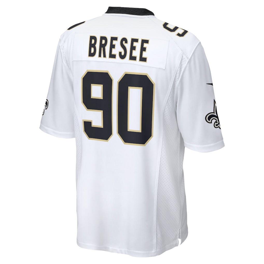 Jdoa NO.Saints #90 Bryan Bresee White Game Jersey