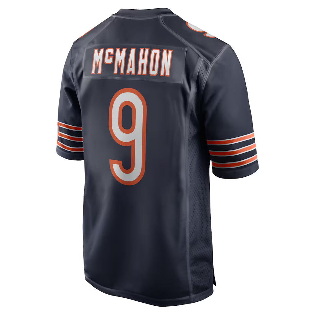 C.Bears #9 Jim McMahon Player Navy Home Game Jdoa Stitched Jerseys