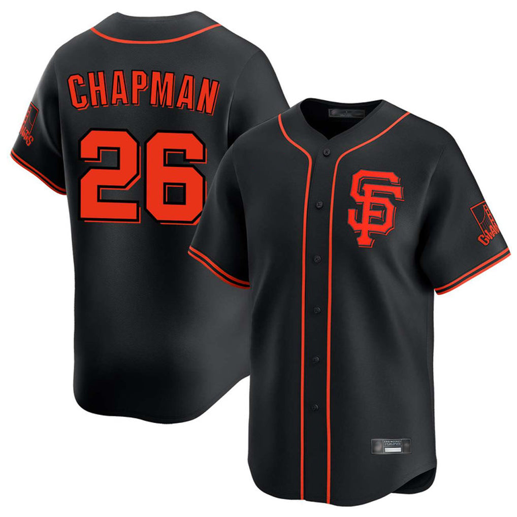 SF.Giants #26 Matt Chapman Player Black 2026 Home Limited Jdoa Stitched Jerseys