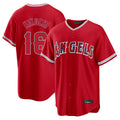 LA.Angels #16 Yusei Kikuchi Player Red Home Game Jdoa Stitched Jerseys